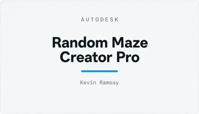 Random Maze Creator Pro — Autodesk plugin