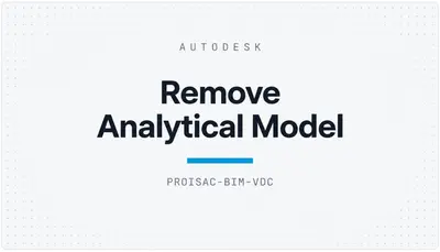 Remove Analytical Model — Autodesk plugin