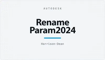 Rename Param2024 — Autodesk plugin