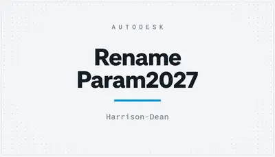 Rename Param2027 — Autodesk plugin
