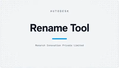 Rename Tool — Autodesk plugin