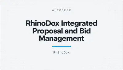 RhinoDox Integrated Proposal and Bid Management — Autodesk plugin