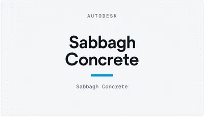 Sabbagh Concrete — Autodesk plugin