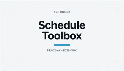 Schedule Toolbox — Autodesk plugin