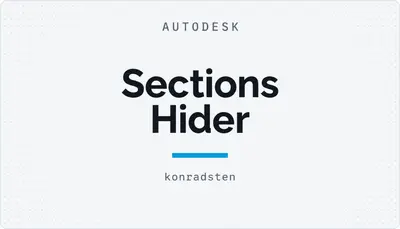 Sections Hider — Autodesk plugin