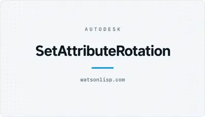 SetAttributeRotation — Autodesk plugin
