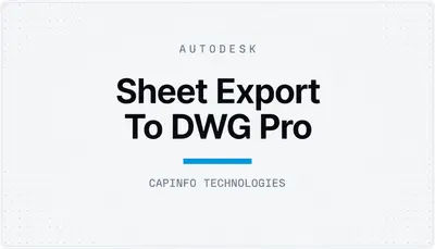 Sheet Export To DWG Pro — Autodesk plugin