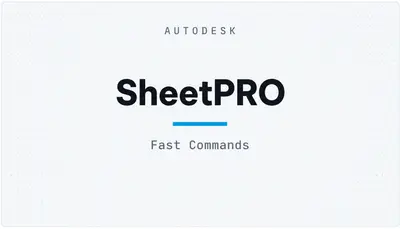 SheetPRO — Autodesk plugin