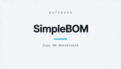 SimpleBOM — Autodesk plugin