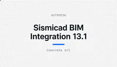 Sismicad BIM Integration 13.1 — Autodesk plugin