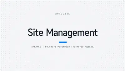 Site Management — Autodesk plugin