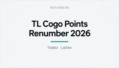 TL Cogo Points Renumber 2026 — Autodesk plugin