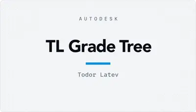 TL Grade Tree — Autodesk plugin