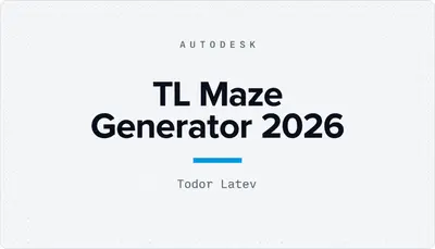 TL Maze Generator 2026 — Autodesk plugin