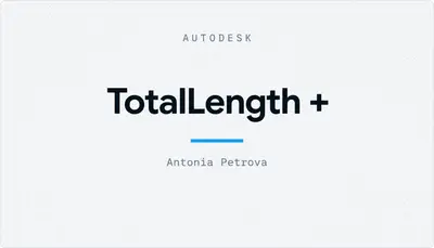 TotalLength + — Autodesk plugin