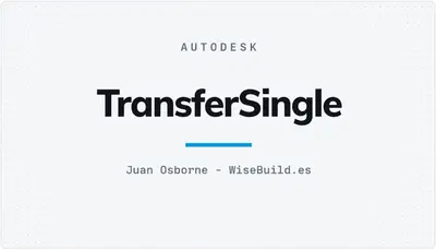TransferSingle — Autodesk plugin