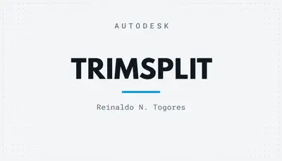 TRIMSPLIT — Autodesk plugin
