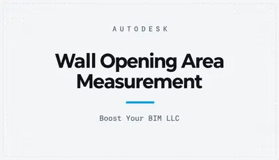 Wall Opening Area Measurement — Autodesk plugin
