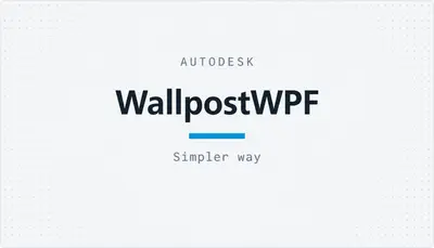 WallpostWPF — Autodesk plugin