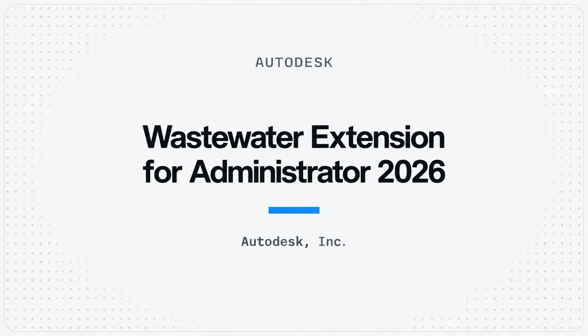 Wastewater Extension for Administrator 2026 — cover image