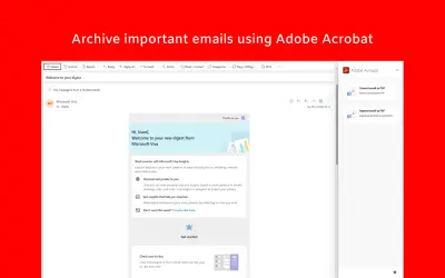 Adobe Acrobat for Microsoft Outlook — Microsoft 365 plugin