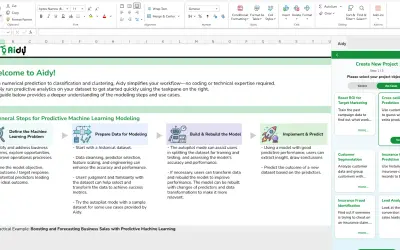 Aidy - Your AI Data Scientist in Excel — Microsoft 365 plugin