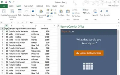 BeyondCore Analyst for Office — Microsoft 365 plugin