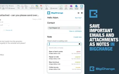 BigChange for Email — Microsoft 365 plugin