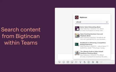 Bigtincan — Microsoft 365 plugin