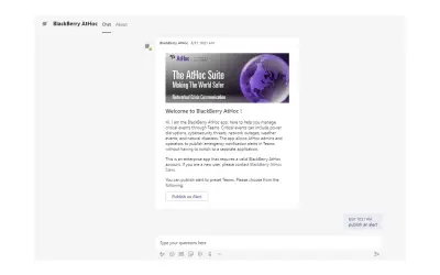 BlackBerry Critical Event Management for Microsoft Teams® — Microsoft 365 plugin