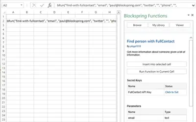 Blockspring — Microsoft 365 plugin