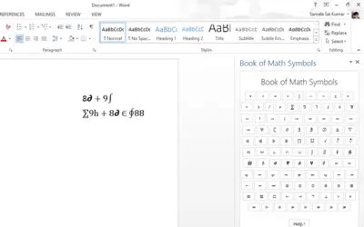 Book of Math Symbols — Microsoft 365 plugin