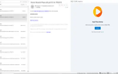 BQE CORE Add-In — Microsoft 365 plugin