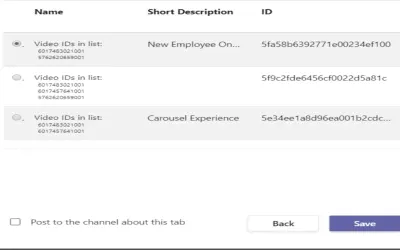 Brightcove Video Connect — Microsoft 365 plugin