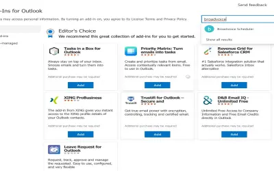 Broadvoice Scheduler — Microsoft 365 plugin