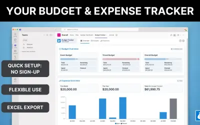 Budget Tracker — Microsoft 365 plugin