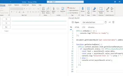 Build for Outlook — Microsoft 365 plugin