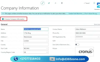 Business Central Integration with ZATCA — Microsoft 365 plugin