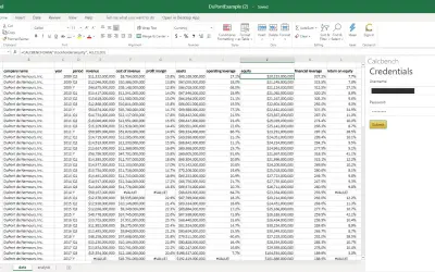 Calcbench — Microsoft 365 plugin
