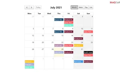 Calendar by MAQ Software — Microsoft 365 plugin