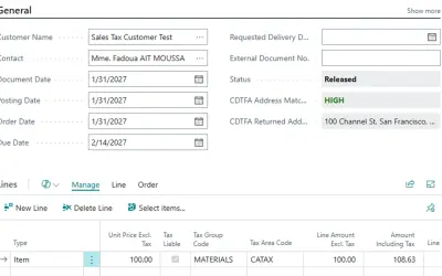 California Sales Tax Connector — Microsoft 365 plugin