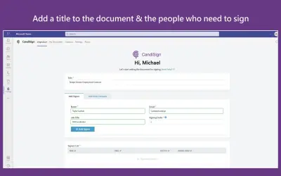 CandiSign — Microsoft 365 plugin