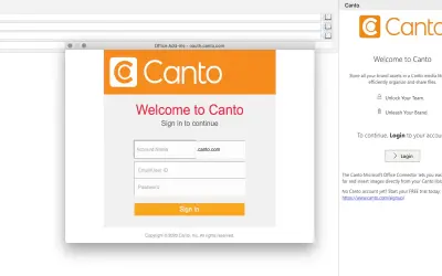 Canto Outlook Connector — Microsoft 365 plugin