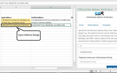 CDXGeodata Address Verification — Microsoft 365 plugin