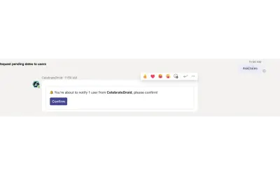 CelebrateDroid — Microsoft 365 plugin