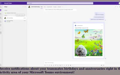 Celebrations — Microsoft 365 plugin