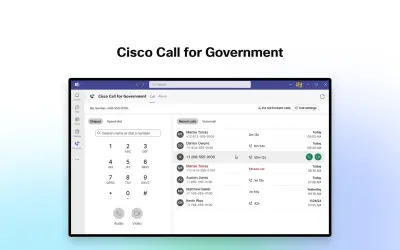 Cisco Call for Government — Microsoft 365 plugin