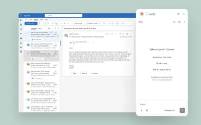 Claude for Outlook — Microsoft 365 plugin