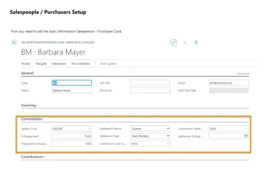 Commissions — Microsoft 365 plugin