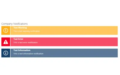 Company Notifications — Microsoft 365 plugin